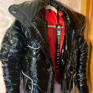 Black Milano De Rouge Puffer Jacket